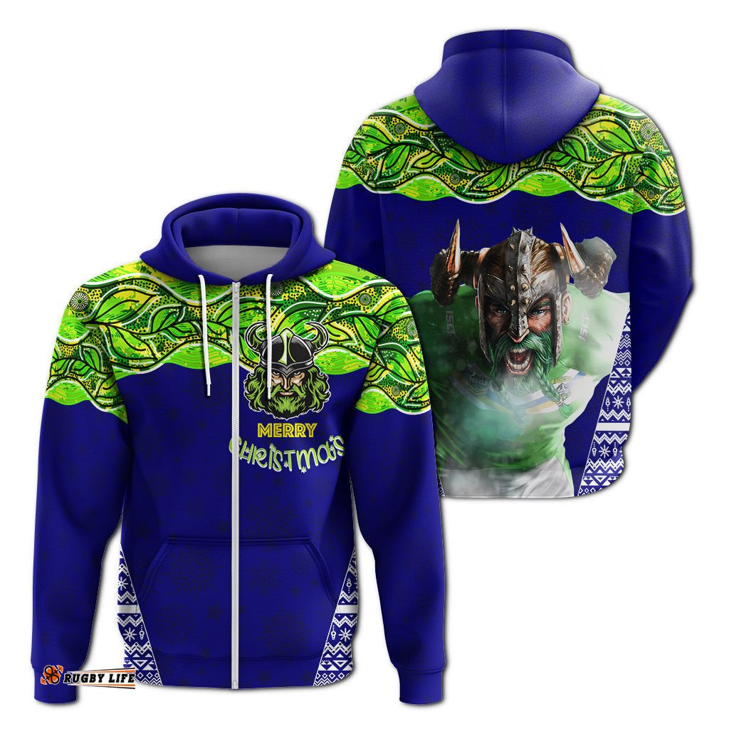 aboriginal christmas zip hoodie the green machine