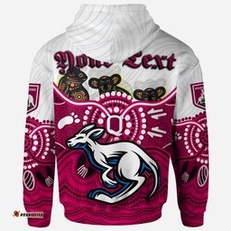 maroons rugby aboriginal custom hoodie the cane toads with indigenous koala