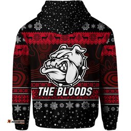 west football club alice springs zip hoodie christmas the bloods simple style black