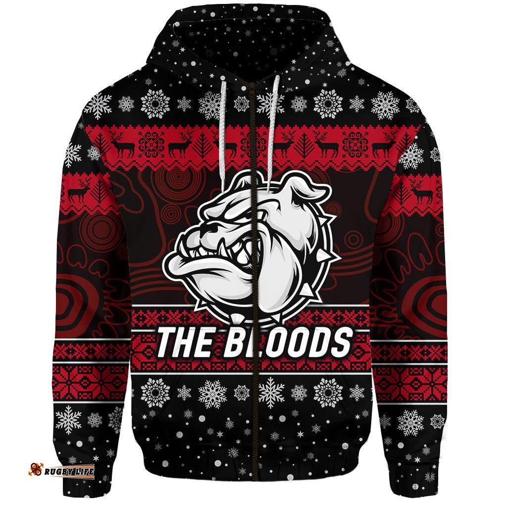 west football club alice springs zip hoodie christmas the bloods simple style black