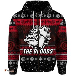 west football club alice springs zip hoodie christmas the bloods simple style black