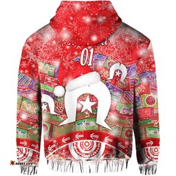 custom personalised australia torres trait islands christmas zip hoodie original style red