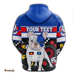Custom Personalised Western Football Bulldogs Hoodie NAIDOC Week Aboriginal