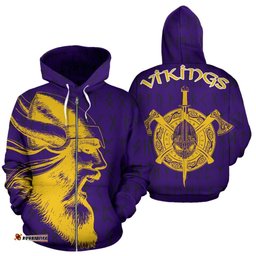 Vikings Warrior Hoodie Zip Up