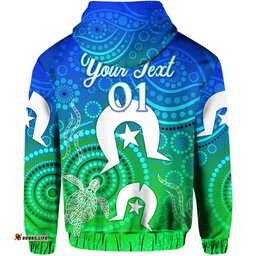 custom personalised aboriginal torres strait islands zip hoodie simple style