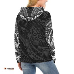 Hei Tiki Maori Tattoo All Over Hoodie White