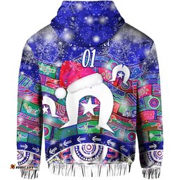 custom personalised australian torres trait islands christmas zip hoodie original style blue