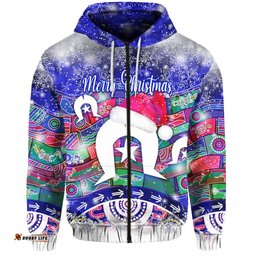 custom personalised australian torres trait islands christmas zip hoodie original style blue