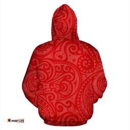 Rugby Kia Kaha Be Strong Hoodie Red