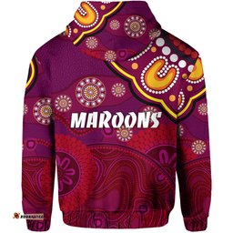 queensland maroons aboriginal zip hoodie indigenous vibes