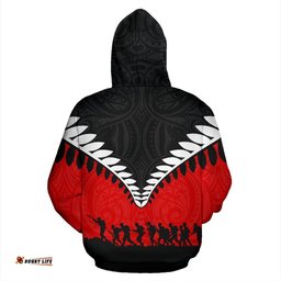 New Zealand Lest We Forget Hoodie, Silver Fern Hoodie