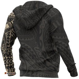 Maori Tattoo Hoodie, New Zealand Turtle All Over Print Hoodie