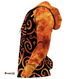 Maori Hoodie Moko Fire