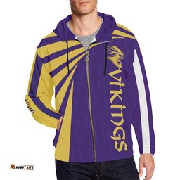 Vikings Warrior Zip Up Hoodie Tornado Version