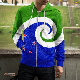 New Zealand Koru Zip Up Hoodie