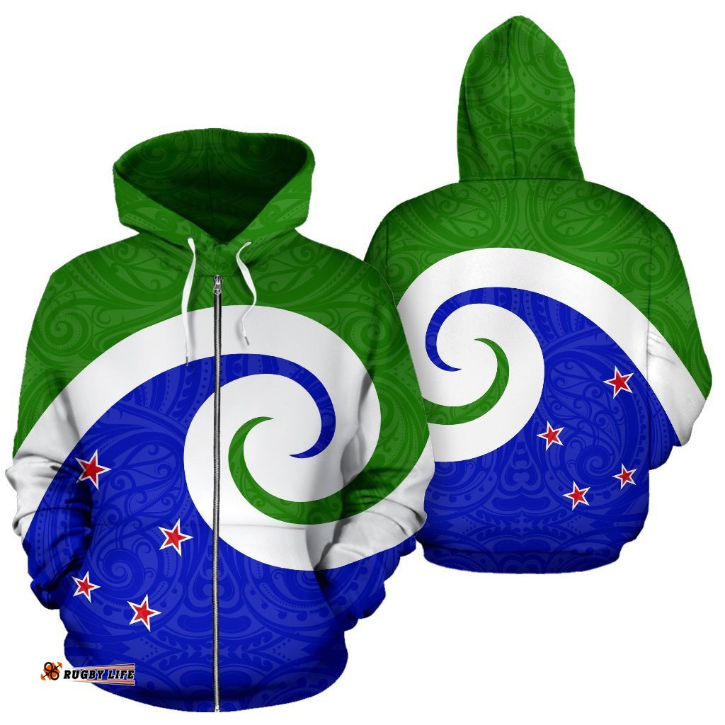 New Zealand Koru Zip Up Hoodie