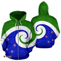 New Zealand Koru Zip Up Hoodie