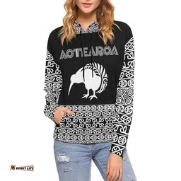 Aotearoa Kiwi Fern All Over Print Hoodie