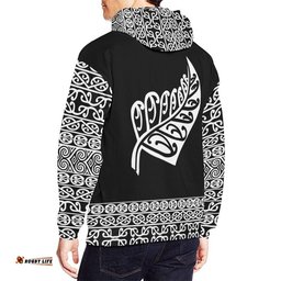 Aotearoa Kiwi Fern All Over Print Hoodie