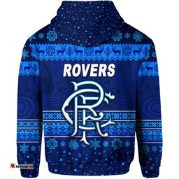 rovers football club zip hoodie christmas simple style