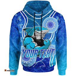 sharks rugby hoodie custom indigenous super sharks hoodie