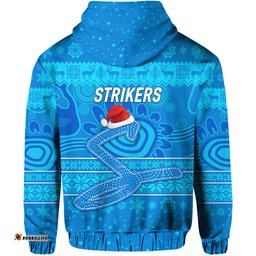 adelaide strikers zip hoodie christmas simple style