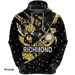 Richmond Zip Hoodie Tigers Dotted