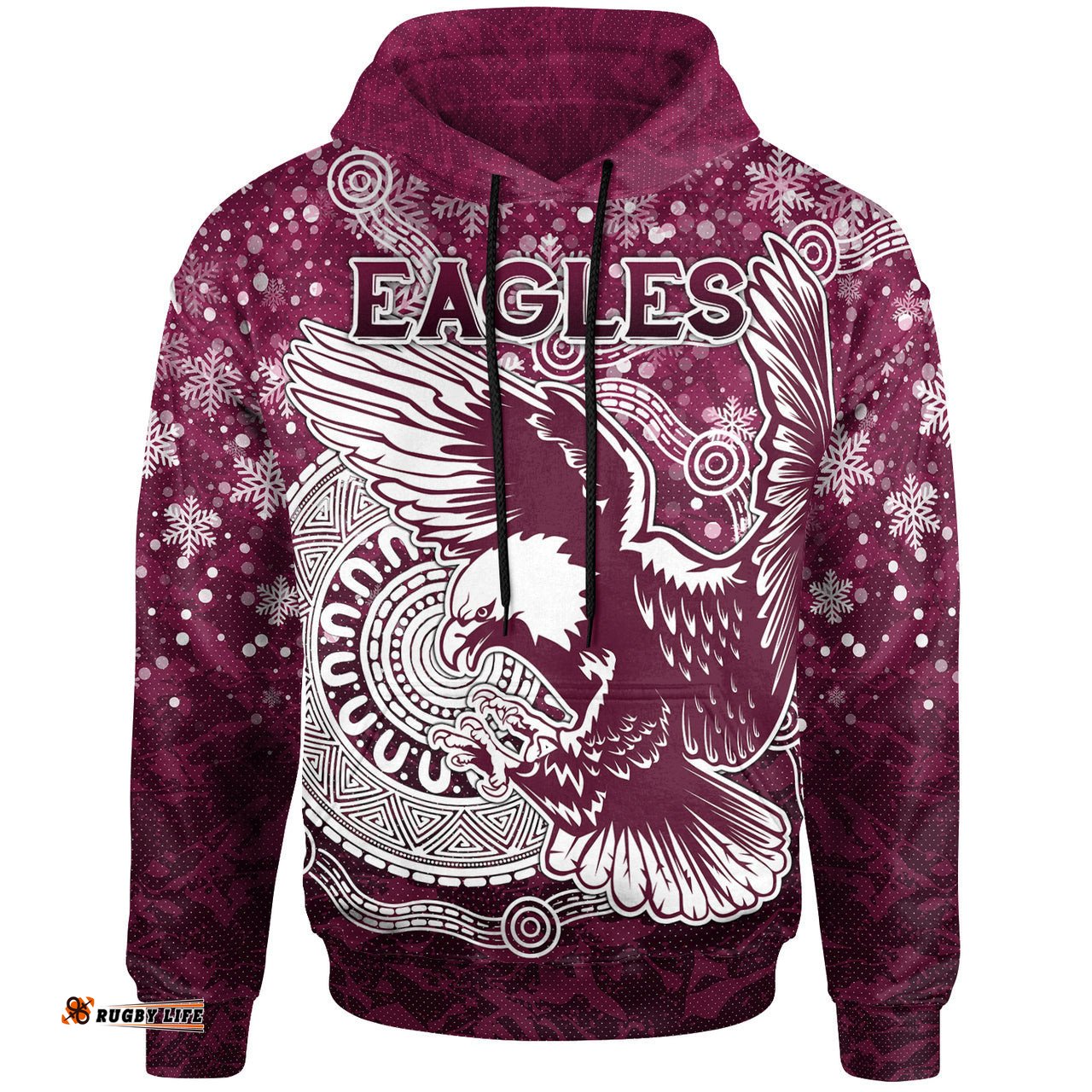 sea eagles christmas rugby hoodie custom christmas super eagles hoodie