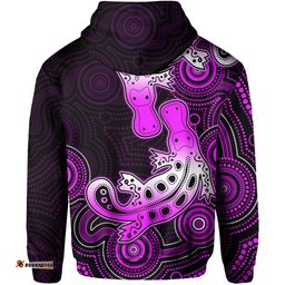 custom personalised aboriginal platypus hoodie dot patterns style no1