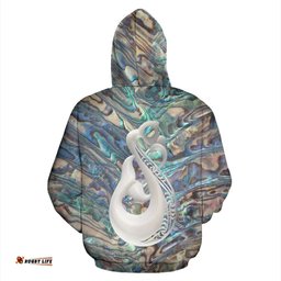 Manaia Paua Shell New Zealand Hoodie
