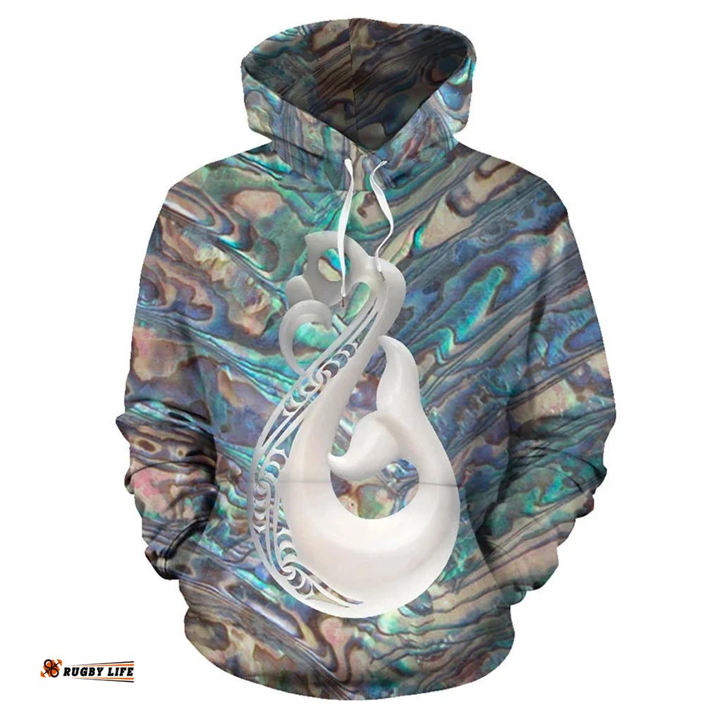 Manaia Paua Shell New Zealand Hoodie