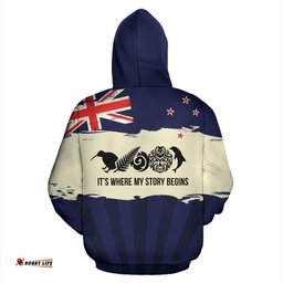 New Zealand Where My Story Begins Hoodie