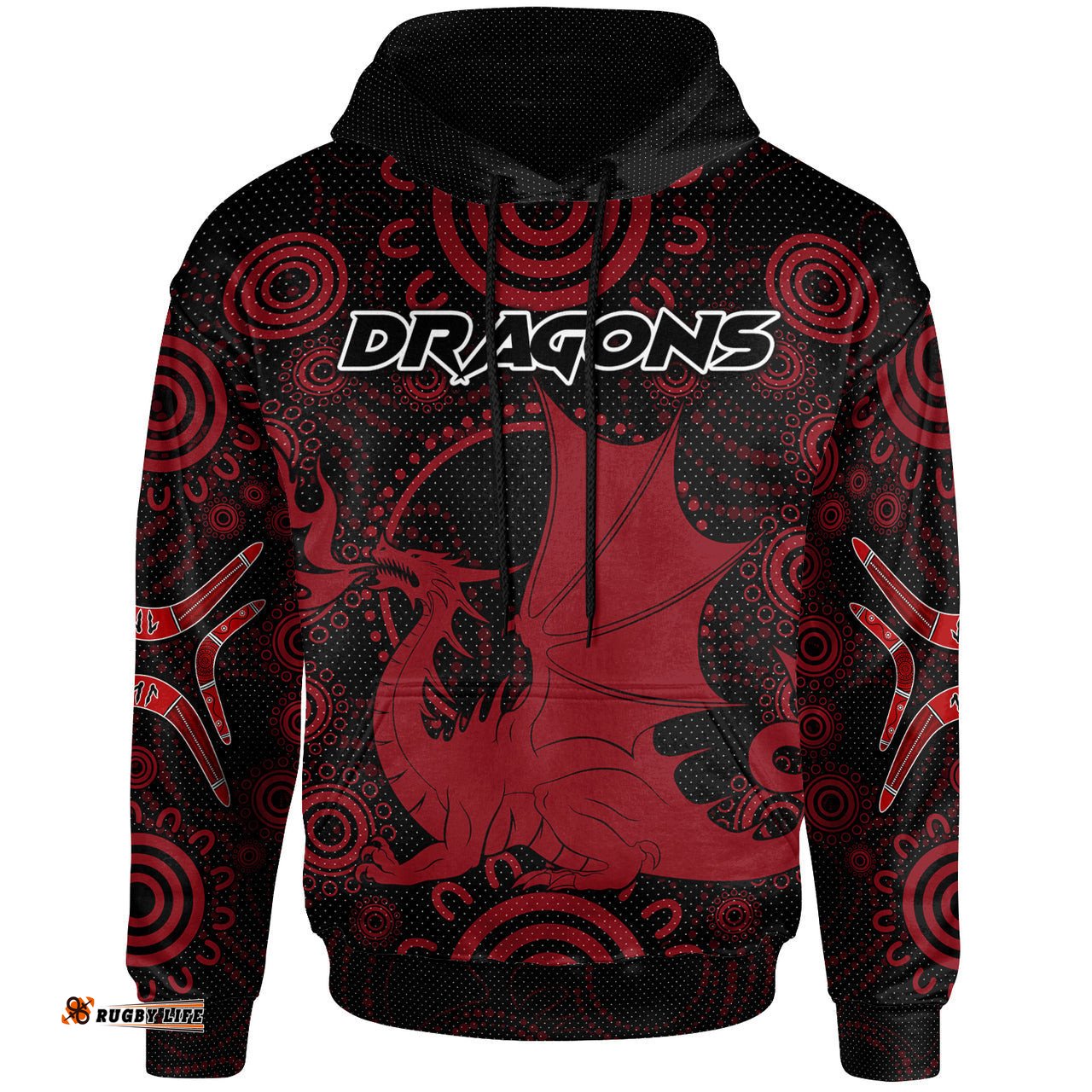 st george rugby hoodie custom indigenous dragons hoodie