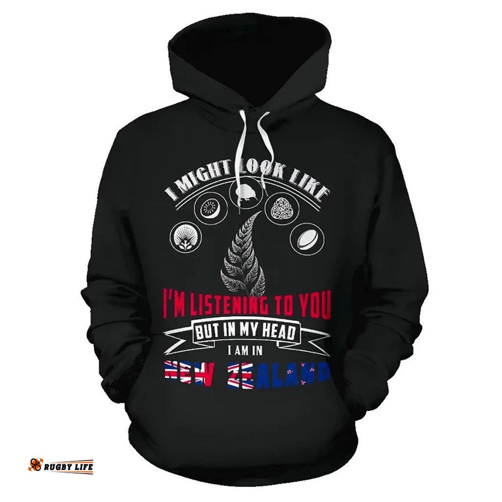 In My Head Im In New Zealand Hoodie