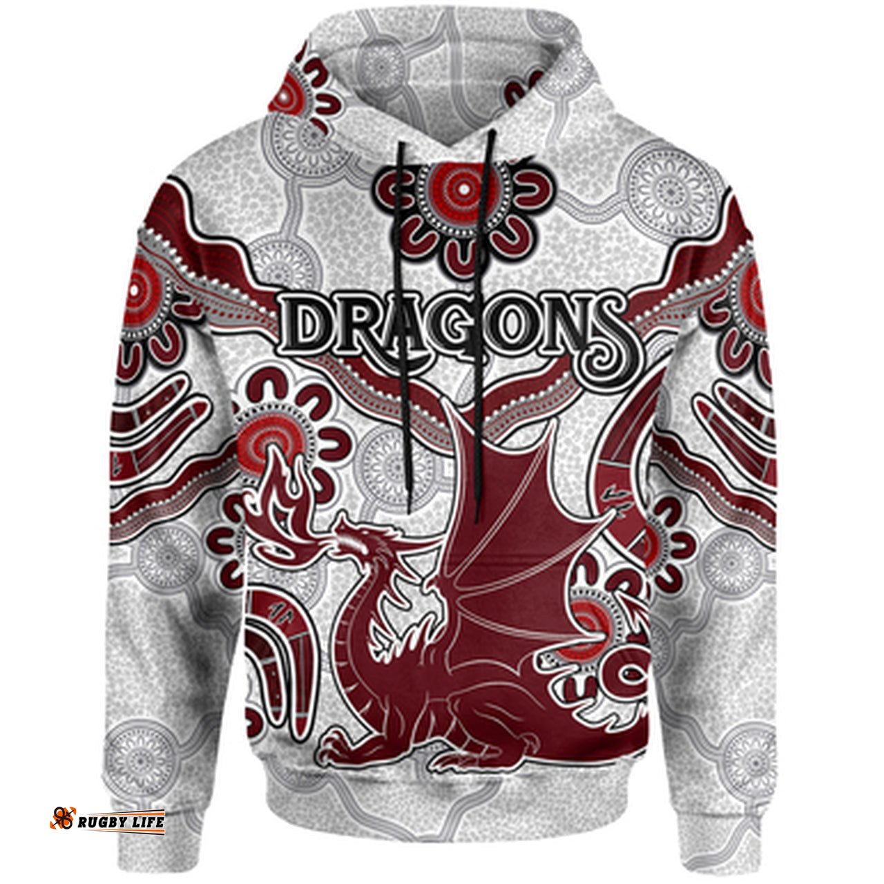 stgeorge rugby hoodie custom aboriginal st george hoodie
