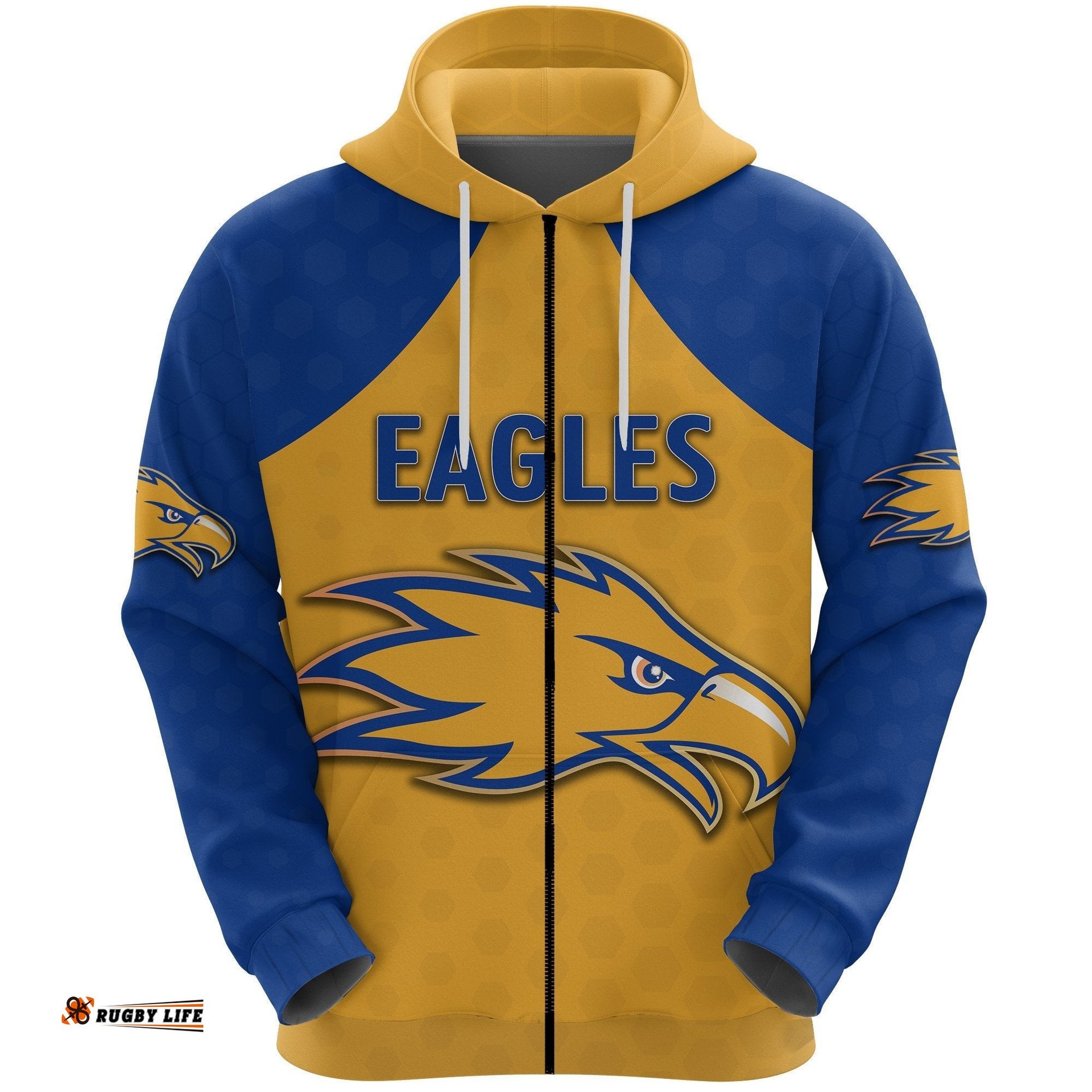 Eagles Zip Hoodie West Coast Gold