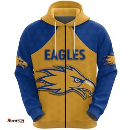 Eagles Zip Hoodie West Coast Gold