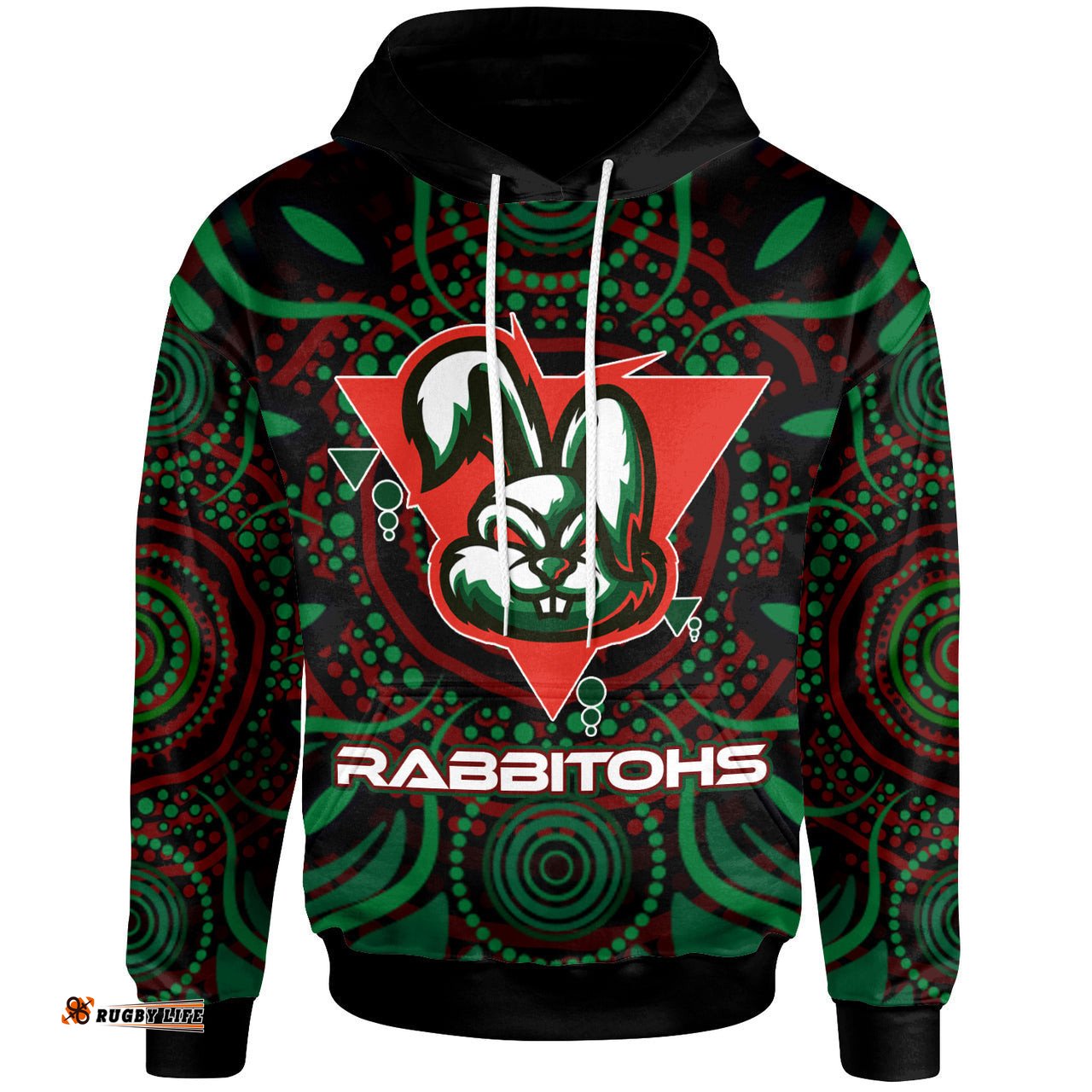 rabbitohs rugby hoodie custom rabbitohs aboriginal hoodie