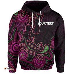 custom personalised aboriginal platypus hoodie dot patterns style no5