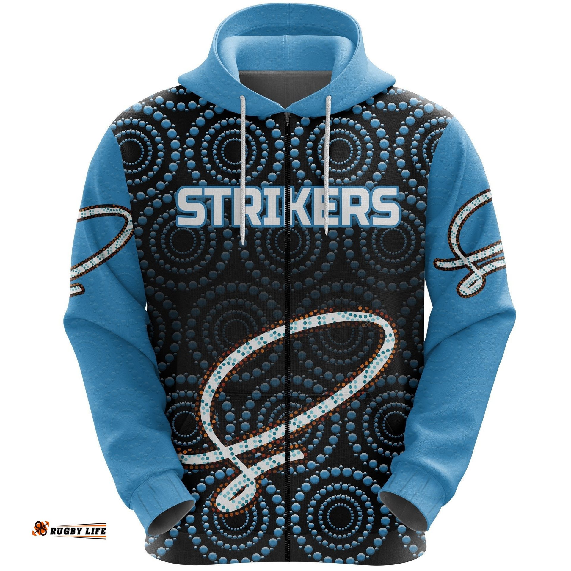Adelaide Zip Hoodie Strikers Indigenous Cricket Style