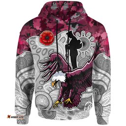 eagles rugby hoodie aboriginal anzac eagles hoodie