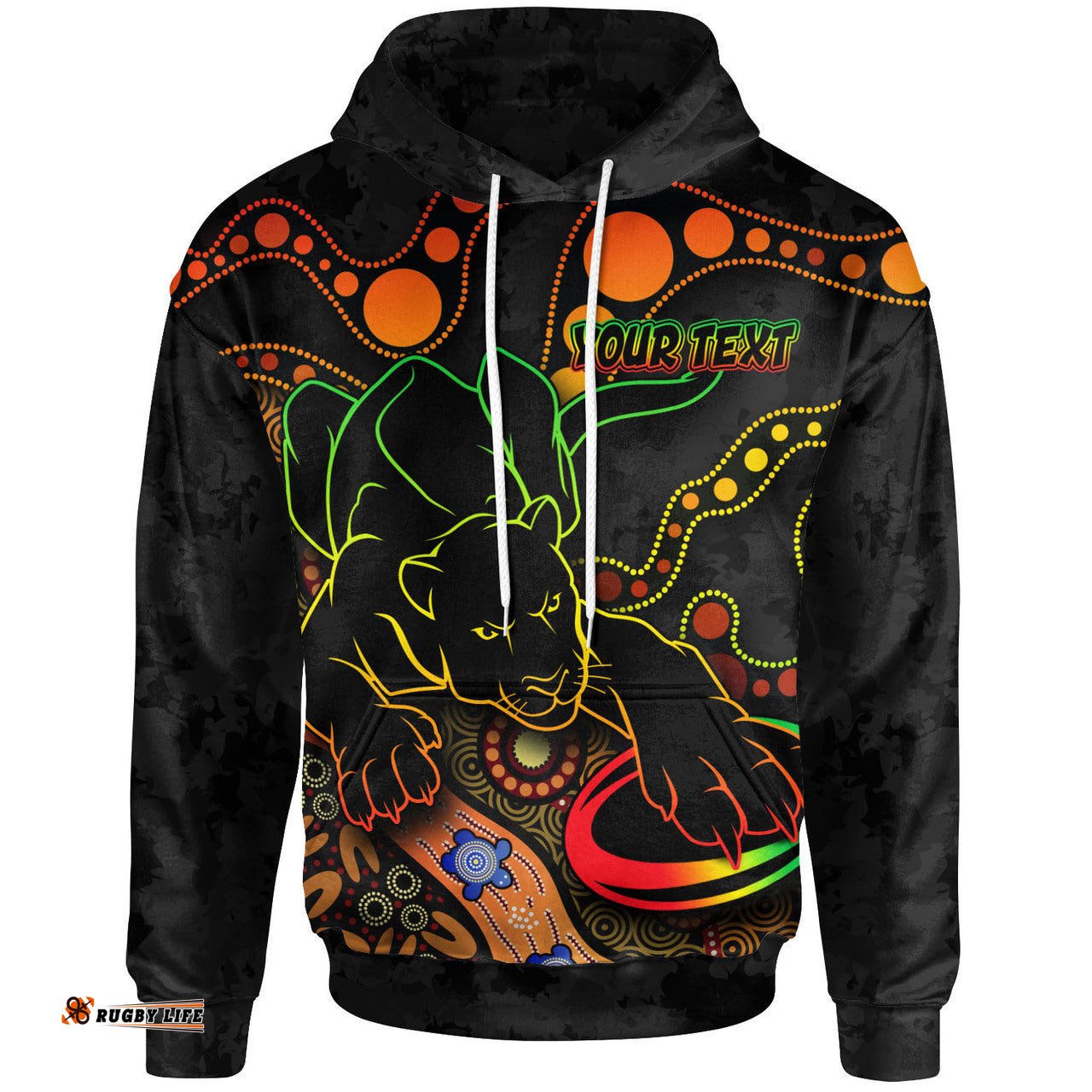 panthers rugby hoodie custom panthers aboriginal hoodie