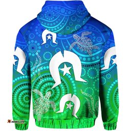 aboriginal torres strait islands zip hoodie simple style