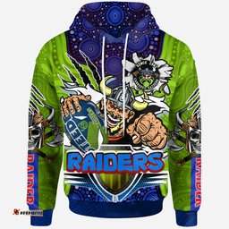 raiders rugby custom aboriginal hoodie the indigenous vikings power scratch style