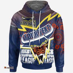 cowboys aboriginal rugby custom hoodie super queensland cowboys