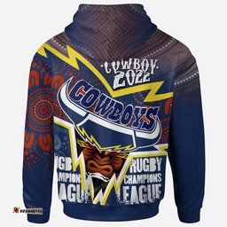 cowboys aboriginal rugby custom hoodie super queensland cowboys