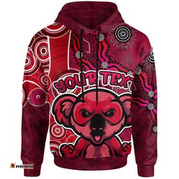 reds rugby hoodie indigenous koala reds hoodie