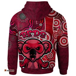 reds rugby hoodie indigenous koala reds hoodie