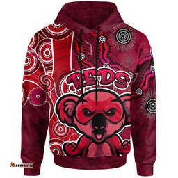 reds rugby hoodie indigenous koala reds hoodie
