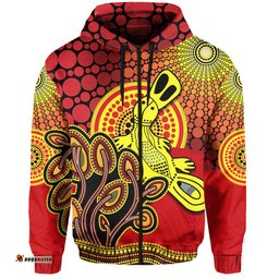 custom personalised aboriginal platypus zip hoodie tree on the hill sunshine